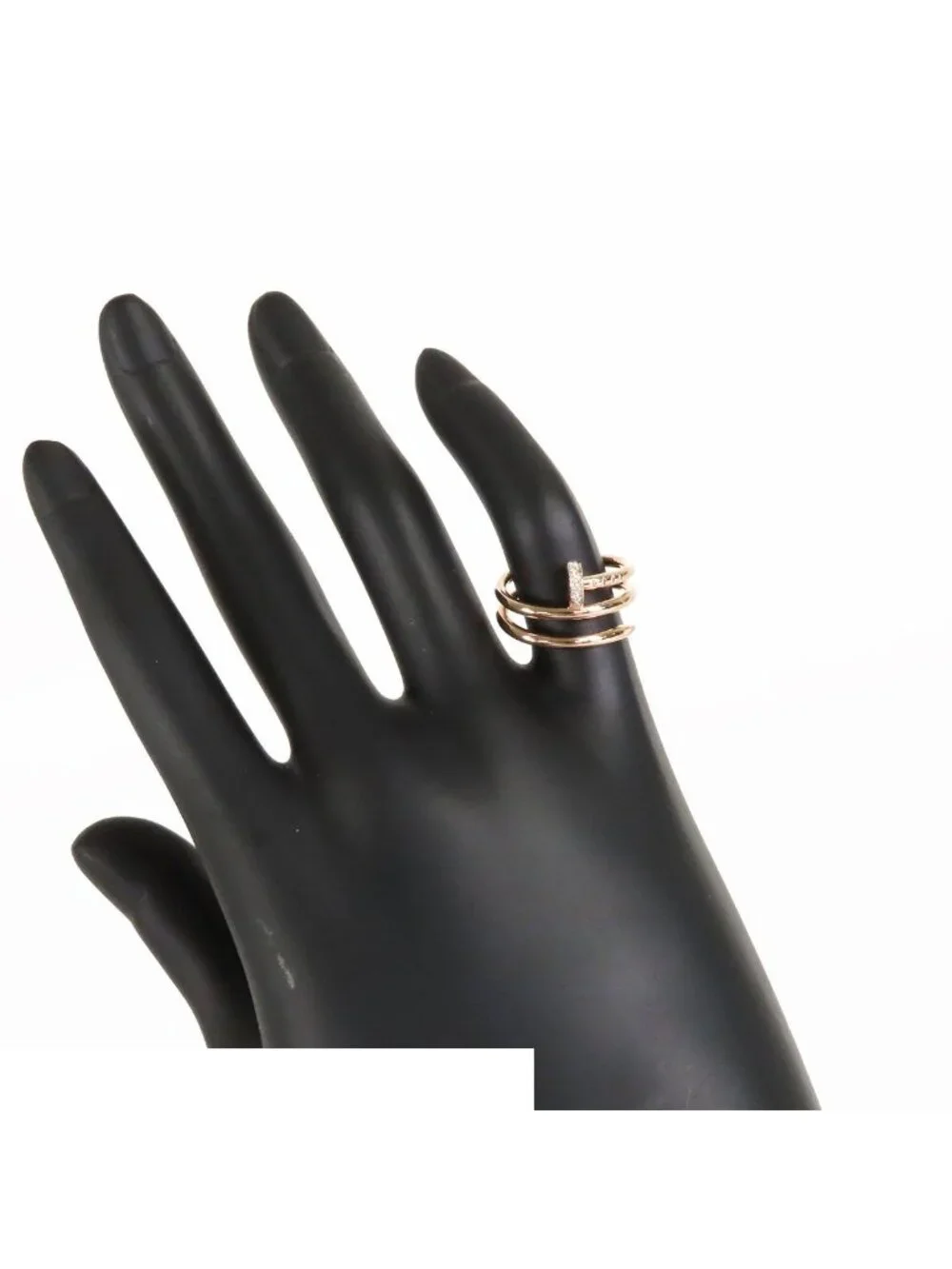 Cartier Juste un Clou Double Pink Gold 18K Diamond 48 Ring